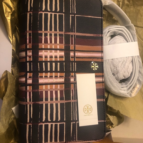 Tory Burch Philly Plaid Kerrington Crossbody NWT - Picture 4 of 4